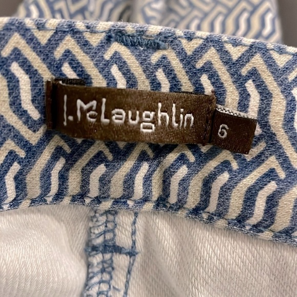 J. McLaughlin jeans  Baxter style Jeans Navy Sand Size 6 - Picture 6 of 12